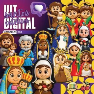 KIT DIGITAL SANTOS CATÓLICOS MELIM YUKINA