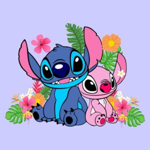 STITCH ENAMORADOS 2 VETOR