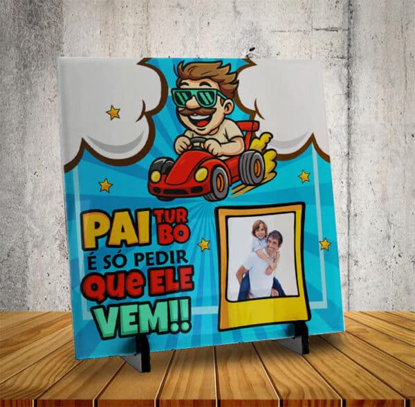 ESTAMPAS PAI CARTOON COM FOTOS AZULEJO - Imagem 2