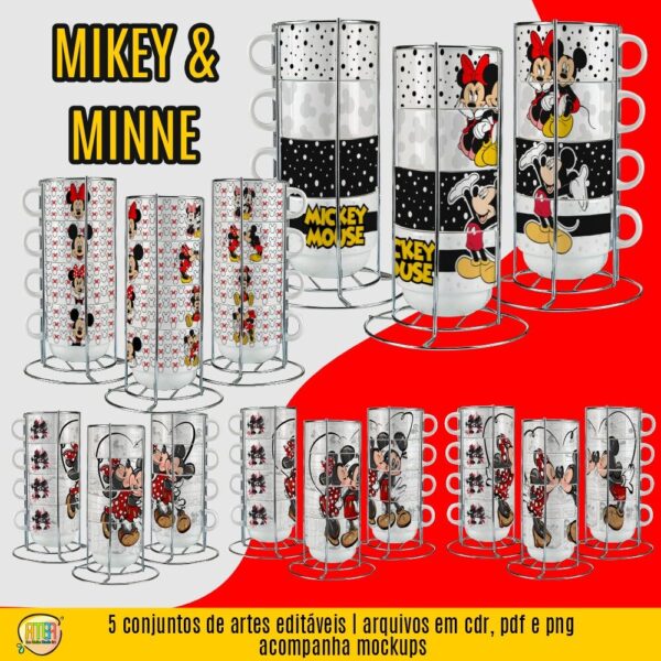 ESTAMPAS MICKEY E MINNIE XÍCARAS