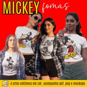 ESTAMPAS MICKEY FORMAS CAMISA
