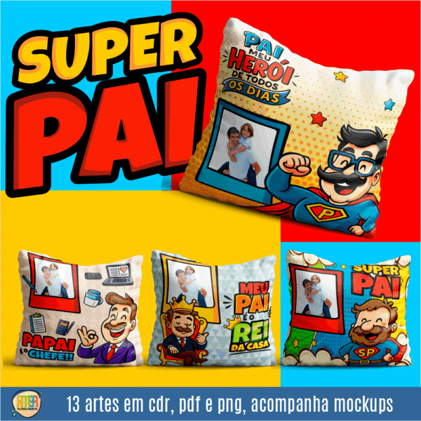 COMBO PAI CARTOON PARA SUBLIMAÇÃO - Imagem 14