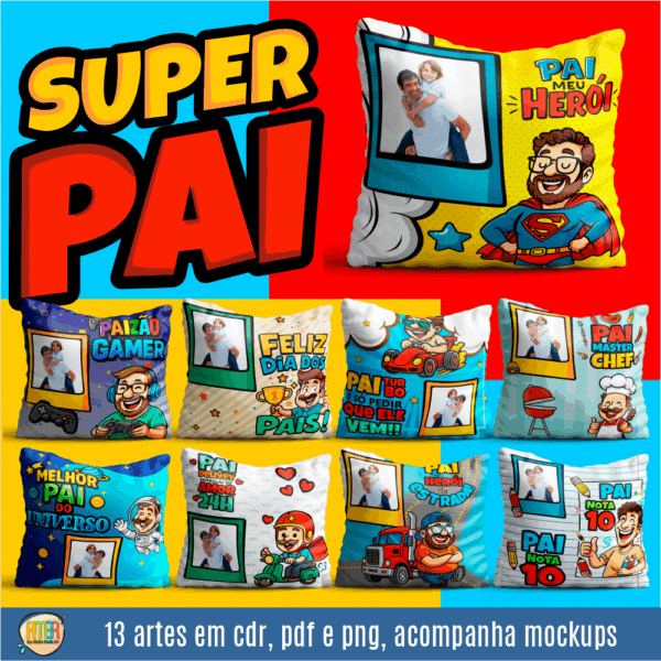 COMBO PAI CARTOON PARA SUBLIMAÇÃO - Imagem 13