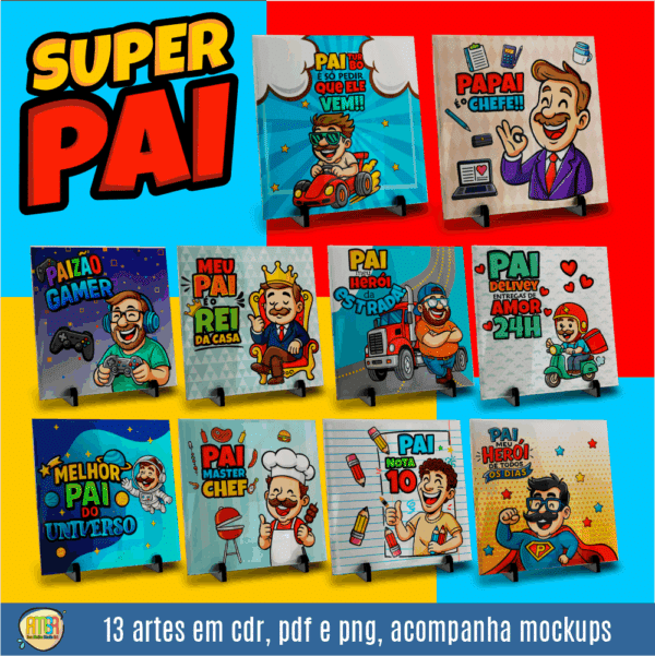 ESTAMPAS PAI CAOTOON AZULEJO - Imagem 2