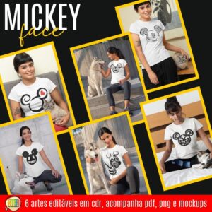 ESTAMPAS MICKEY FACES CAMISA