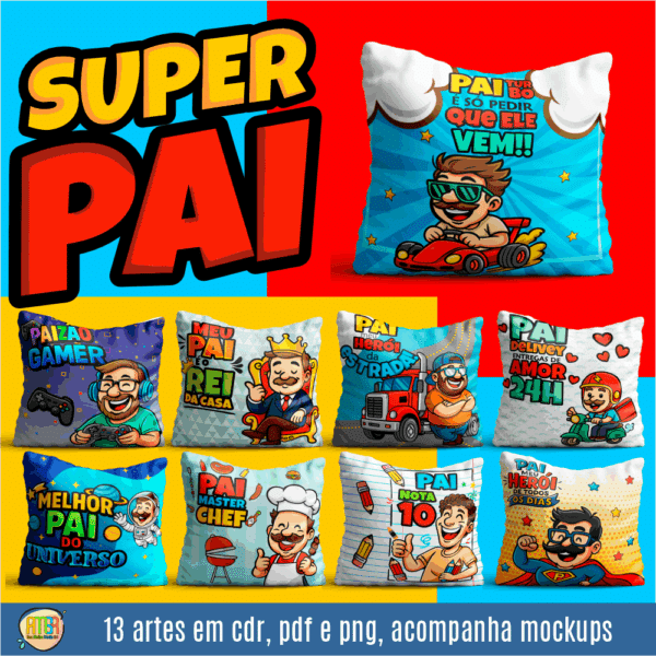 COMBO PAI CARTOON PARA SUBLIMAÇÃO - Imagem 11