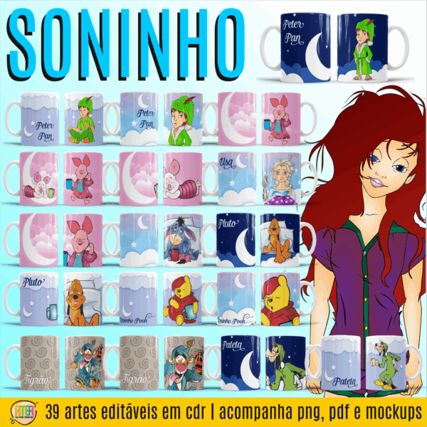 ESTAMPAS SONINHO CANECAS - Imagem 3