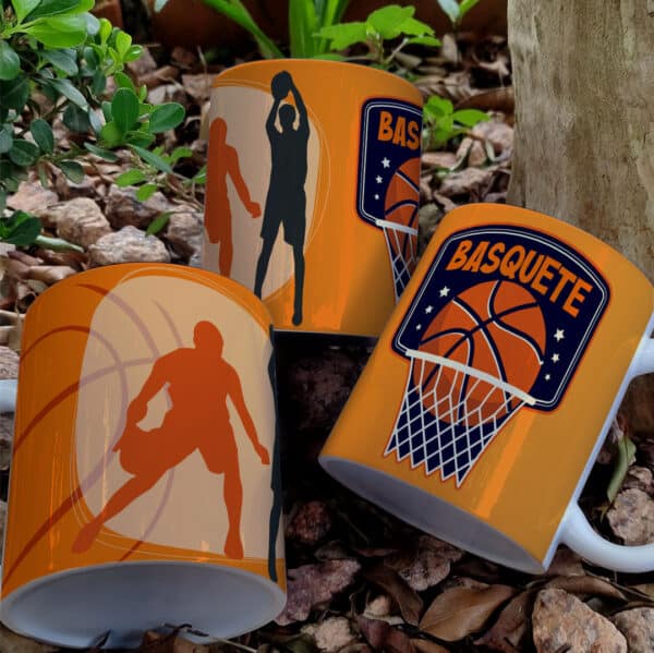 ESTAMPAS VOLEI E BASQUETE CANECA - Imagem 2