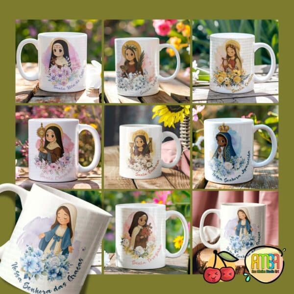 ESTAMPAS SANTINHAS V1 CANECAS (MELIM YUKINA) - Imagem 2