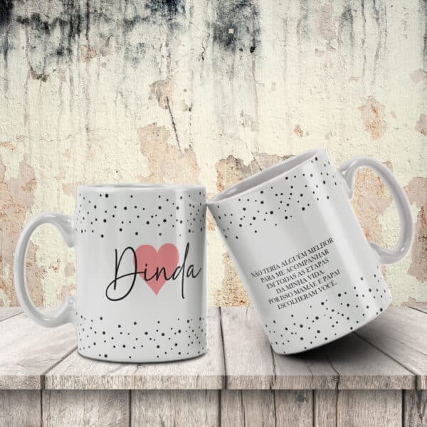 ESTAMPA DINDOS MINIMALISTA CANECA - Imagem 2