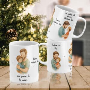 ESTAMPAS NEM UM DIA PAI CANECA