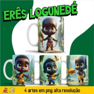 ESTAMPAS ERÊS LOGUNADÉ CANECAS (MELIM YUKINA)