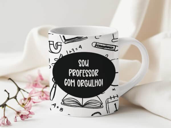 ESTAMPA PROFESSORES RABISCO CANECA