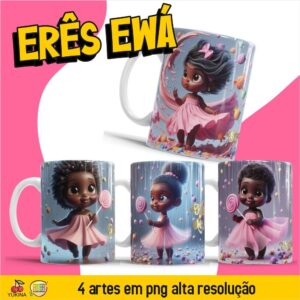 ESTAMPAS ERÊS EWÁ CANECAS (MELIM YUKINA)