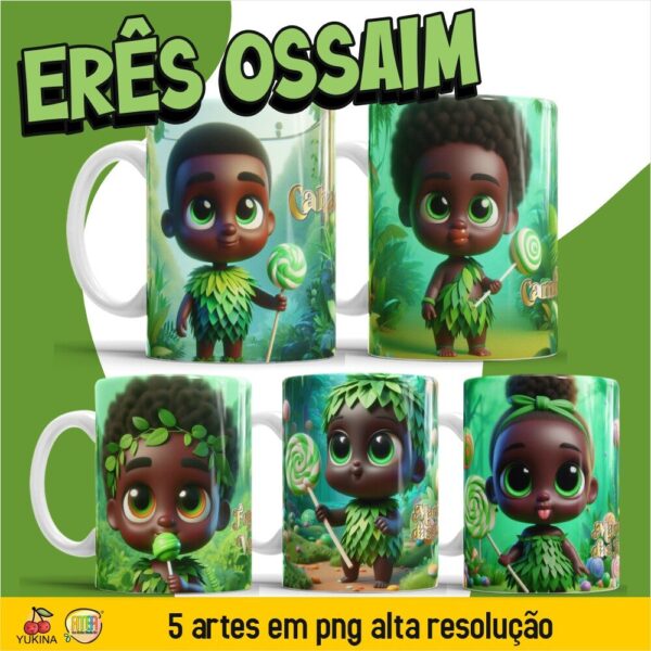 ESTAMPAS ERÊS OSSAIM CANECAS (MELIM YUKINA)