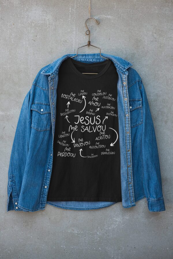 ESTAMPA JESUS ME SALVOU CAMISA
