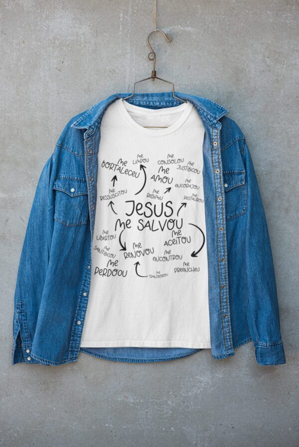 ESTAMPA JESUS ME SALVOU CAMISA - Imagem 2