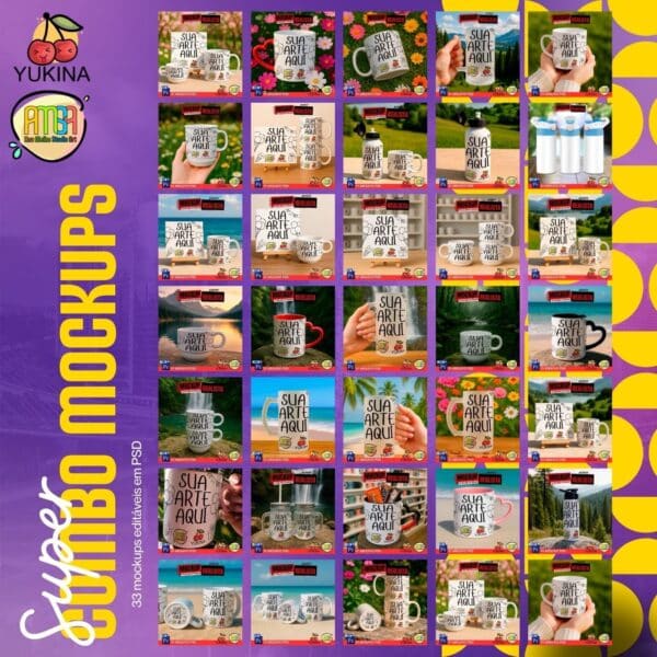 MOCKUPS EDITÁVEIS SUPER COMBO photoshop