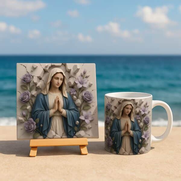 ESTAMPA NOSSA SENHORA 3D CANECAS (MELIM YUKINA) - Imagem 2