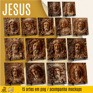 ESTAMPAS JESUS 3D AZULEJO (MELIM YUKINA)