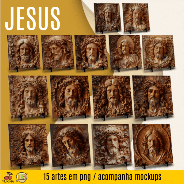 ESTAMPAS JESUS 3D AZULEJO (MELIM YUKINA)