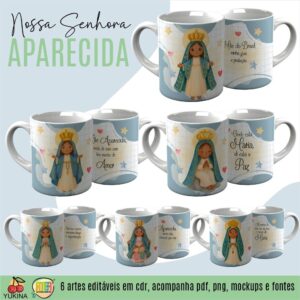 ESTAMPA APARECIDA CANECAS (MELIM YUKINA)