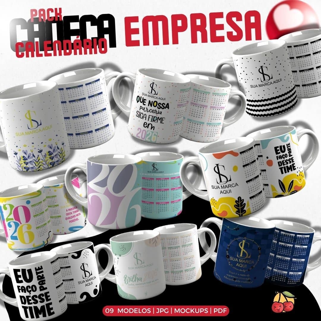 ESTAMPAS CANECAS CALENDÁRIO CORPORATIVO 2026 (MELIM YUKINA)