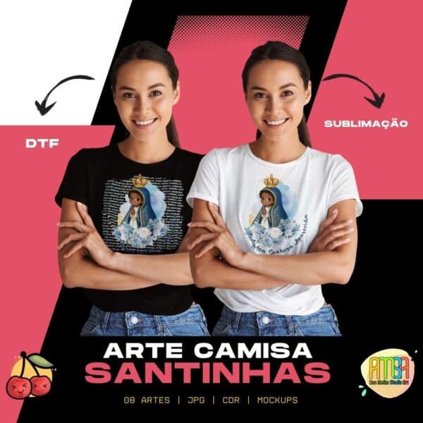 ESTAMPA SANTINHAS V1 CAMISAS (MELIM YUKINA)