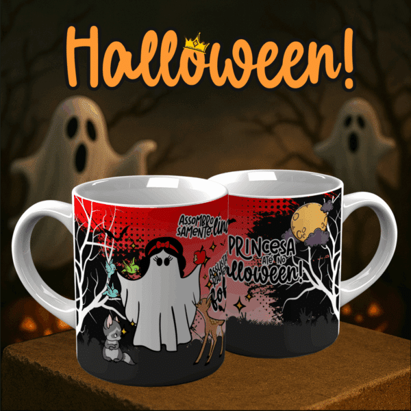 ESTAMPA PRINCESAS HALLOWEEN CANECAS - Imagem 2