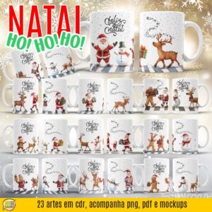 ESTAMPA NATAL HOHOHO CANECAS