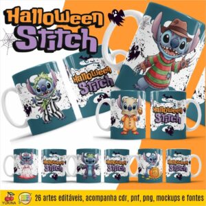 ESTAMPA STITCH HALLOWEEN CANECAS (MELIM YUKINA)