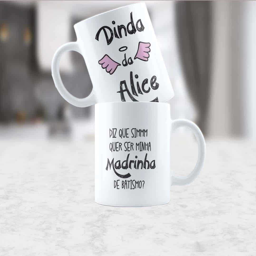 ESTAMPAS CONVITE DE BATISMO CANECA - Imagem 4