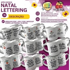 ESTAMPAS NATAL LETTERING CANECAS (MELIM YUKINA)