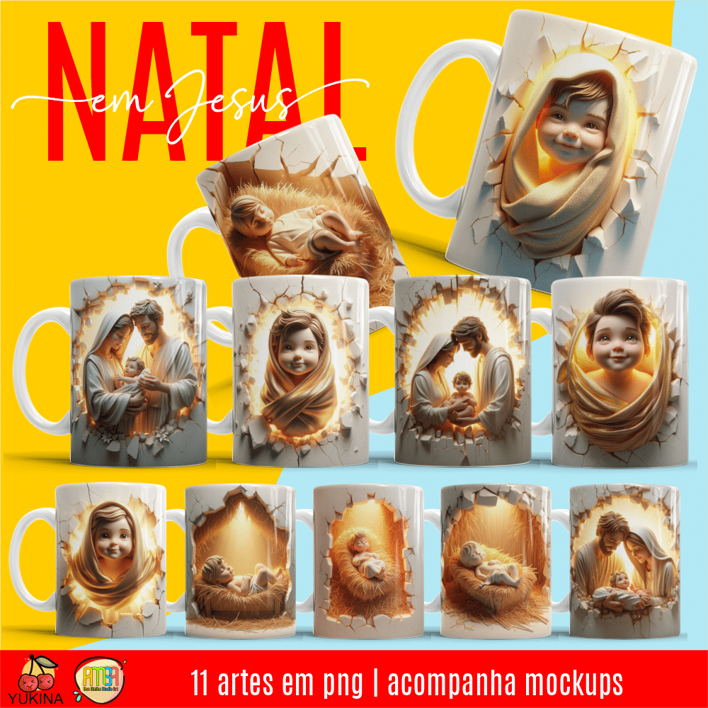 ESTAMPAS NATAL DE JESUS CANECAS 3D (MELIM YUKINA)