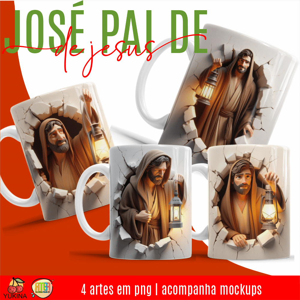 ESTAMPAS JOSÉ PAI DE JESUS CANECAS 3D (MELIM YUKINA)