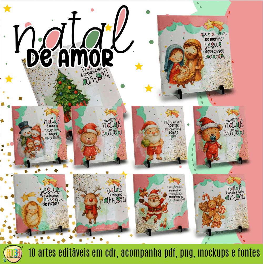 ESTAMPAS NATAL DE AMOR AZULEJO