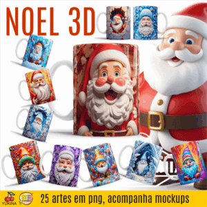 ESTAMPAS NOEL V2 CANECAS 3D (MELIM YUKINA)