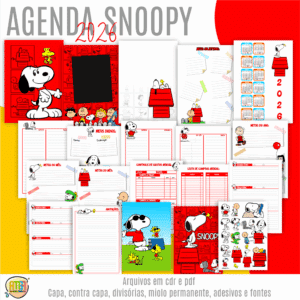 AGENDA SNOOPY COM MIOLO 2026