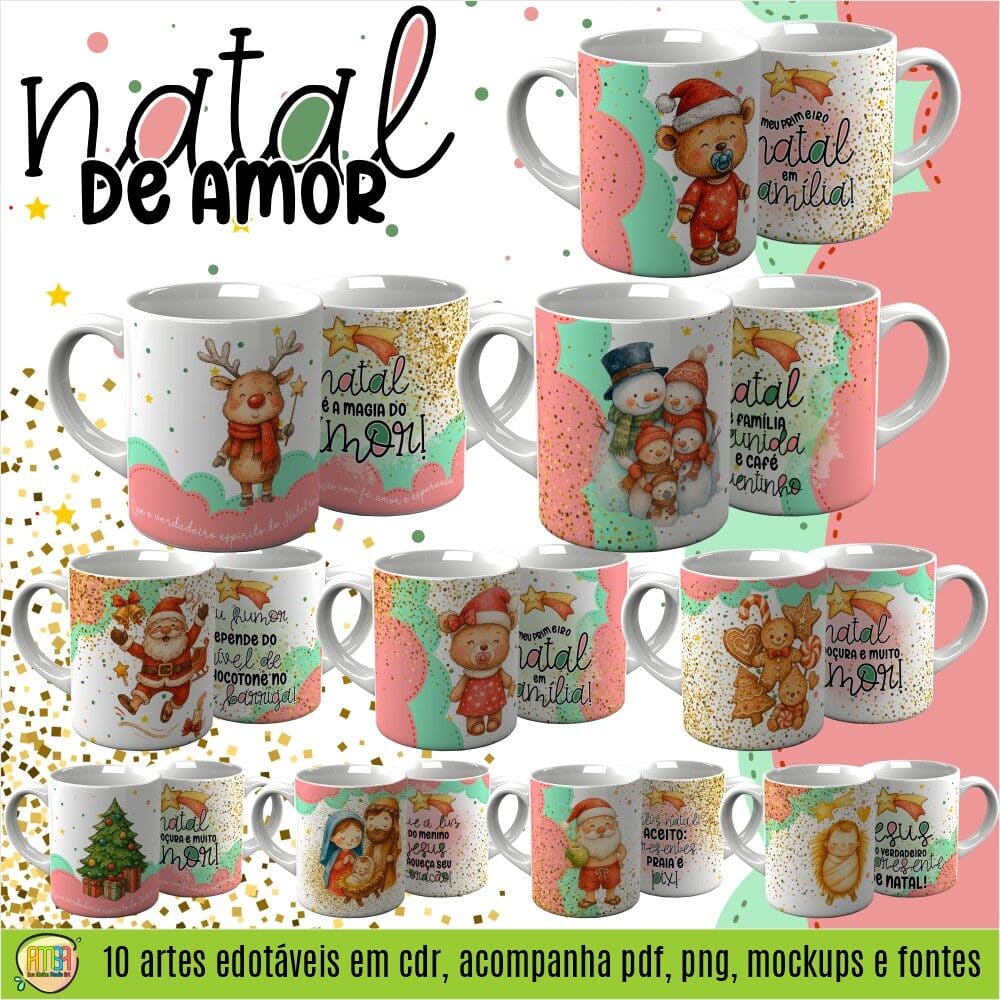 ESTAMPAS NATAL DE AMOR CANECAS